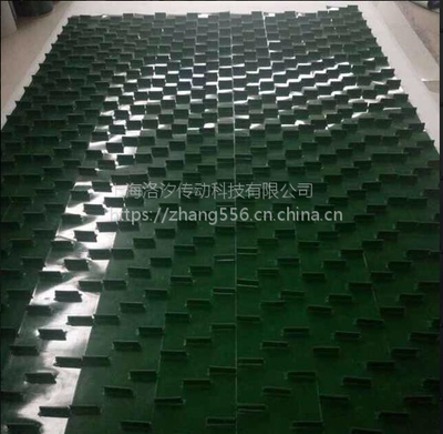 廣東波浪花紋爬坡帶 綠色花紋輸送帶在上海的應用與優(yōu)勢